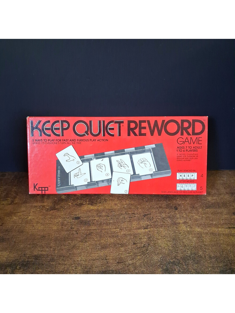 Keep Quiet Reword Sign Language Card Game, 1-6 Players, Ages 7+